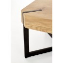 Стол журнальный HALMAR LAVIDA дуб золотой/черный, 110/60/43